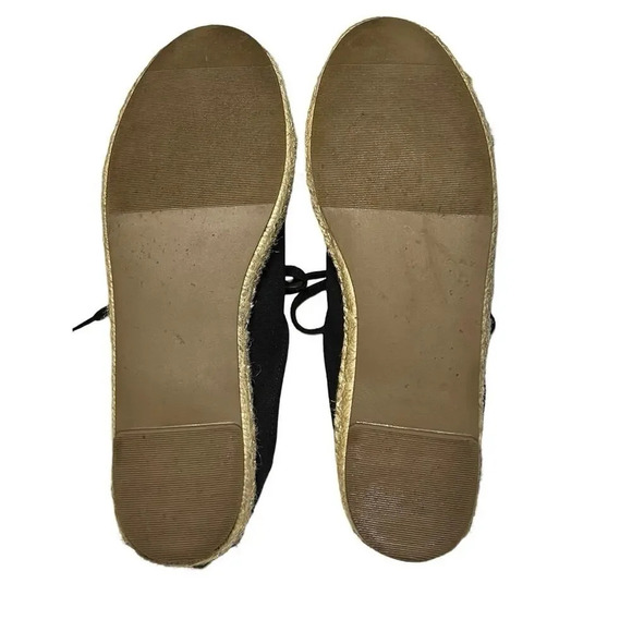 Loft Women’s Espadrille Lace Up Sneakers Black Size 8 - Picture 9 of 9